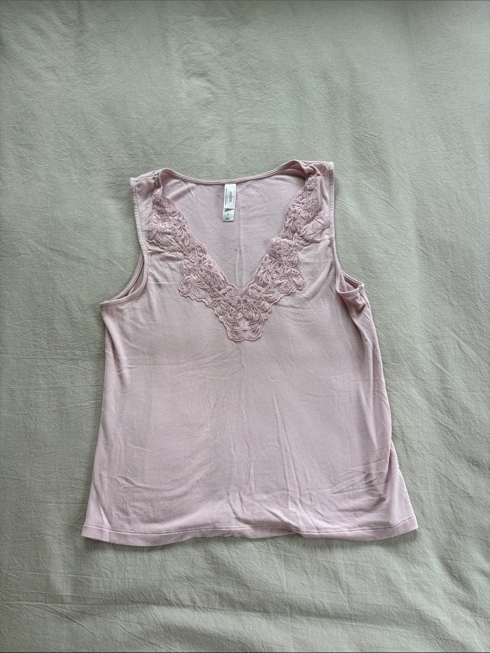 Auden Light Pink Lace V-Neck Camisole